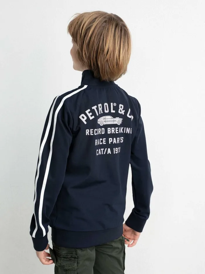 Boys Knits and Sweats Petrol Industries Sporty Cardigan Midnight Navy