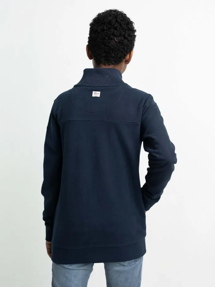 Boys Knits and Sweats Petrol Industries Sporty Cardigan Midnight Navy