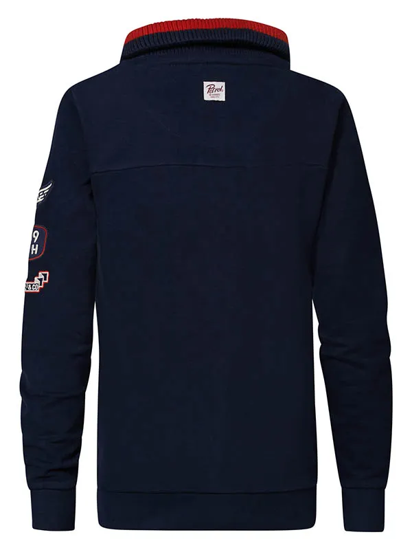 Boys Knits and Sweats Petrol Industries Sporty Cardigan Midnight Navy