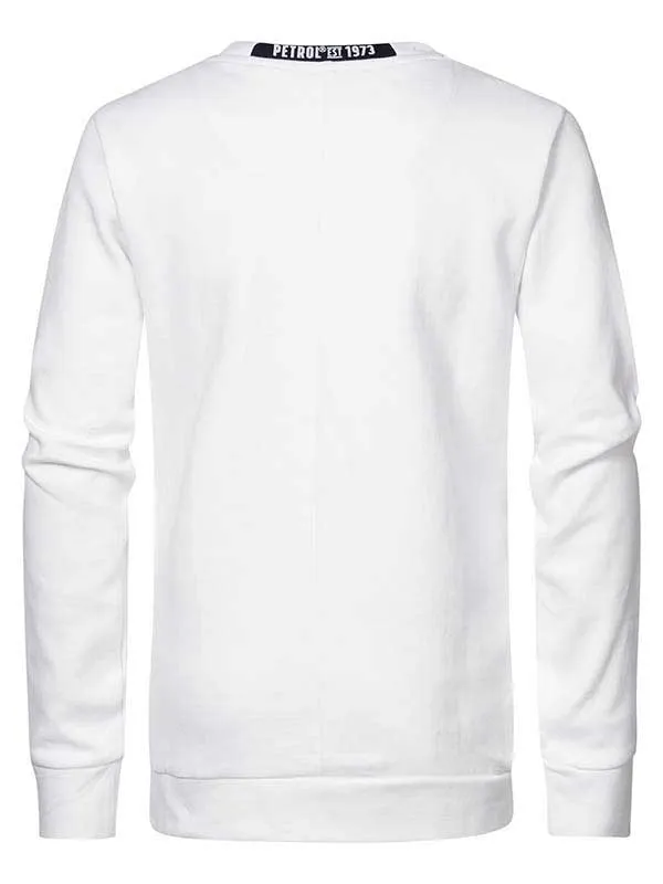 Boys Knits and Sweats Petrol Industries Sporty Pullover Bright White