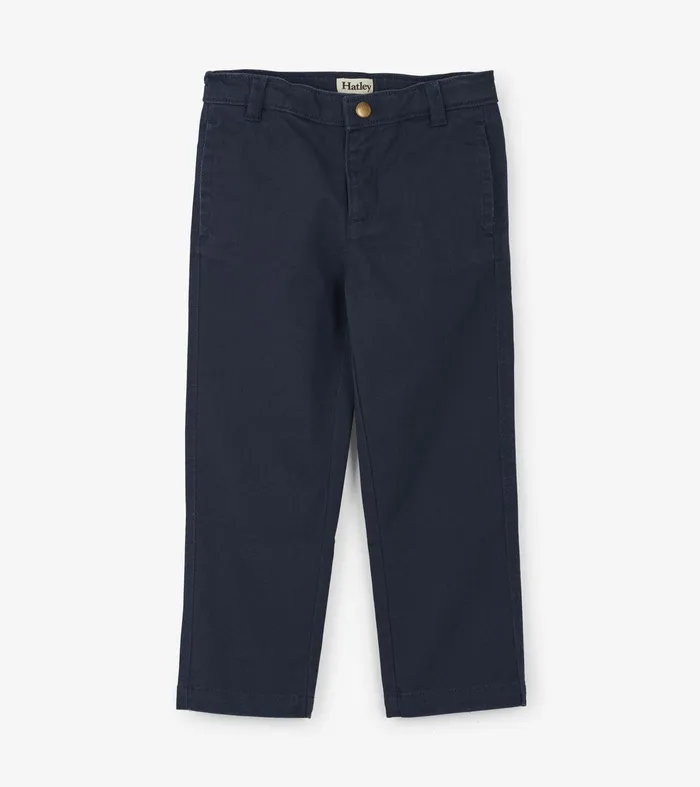 Boys Navy Twill Pants Hatley