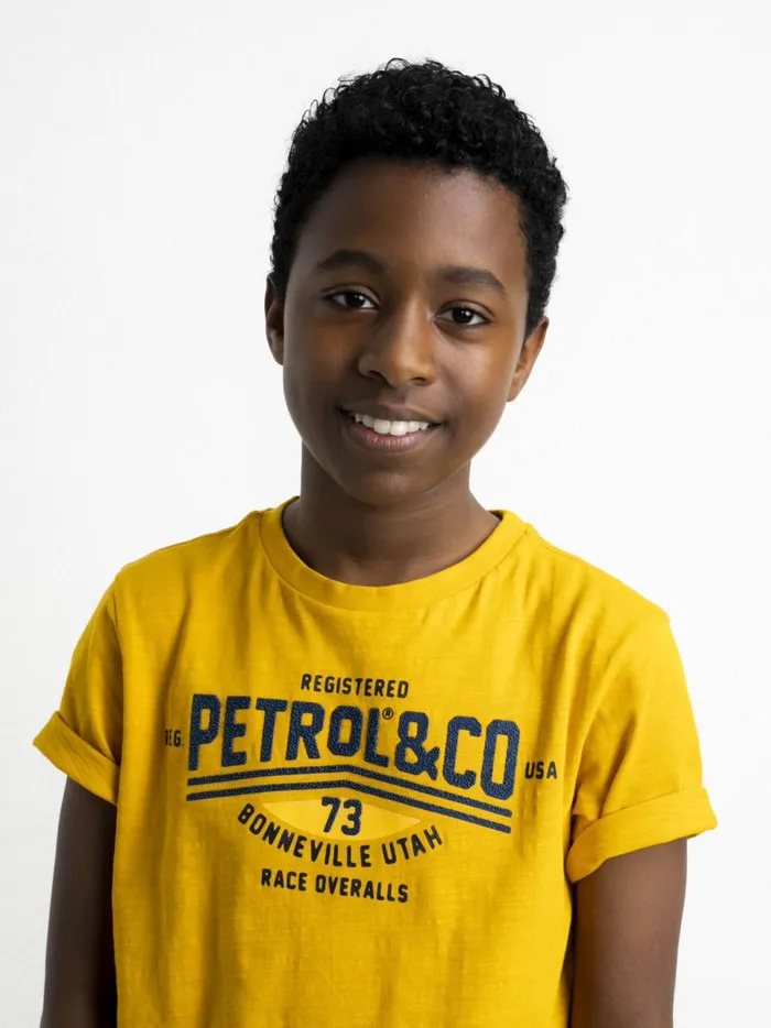 Boys TShirts Petrol Industries Artwork TShirt Fresh Mango