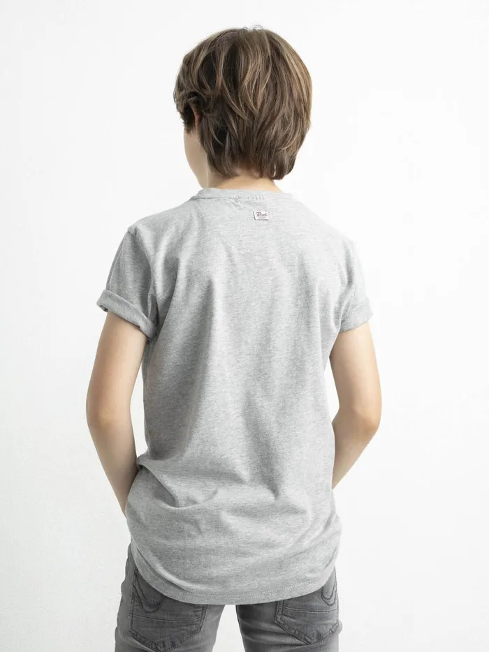 Boys TShirts Petrol Industries Artwork TShirt Light Grey Melee