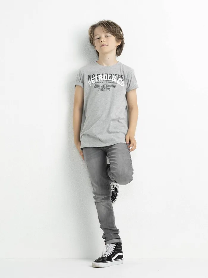 Boys TShirts Petrol Industries Artwork TShirt Light Grey Melee