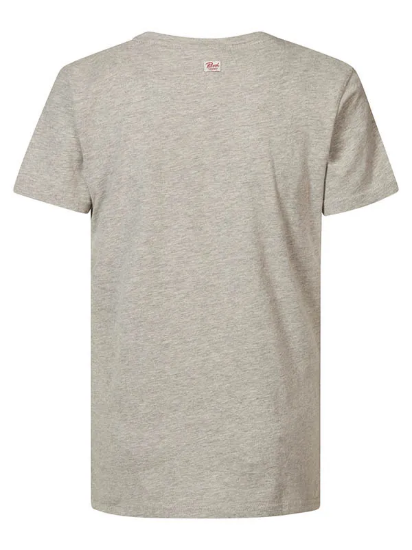 Boys TShirts Petrol Industries Artwork TShirt Light Grey Melee