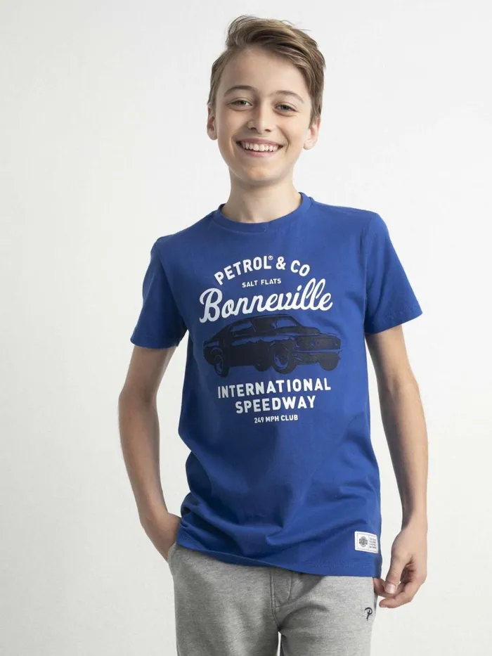 Boys TShirts Petrol Industries Bonneville TShirt Imperial Blue