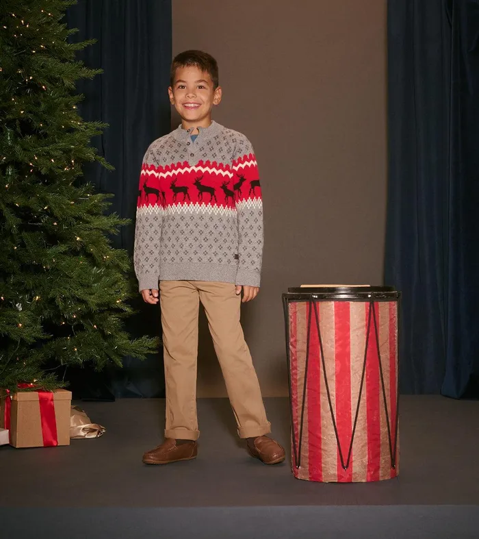 Boys Winter Elks Mockneck Sweater Hatley