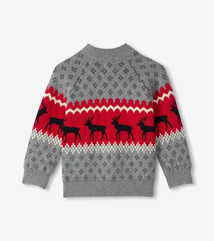 Boys Winter Elks Mockneck Sweater Hatley