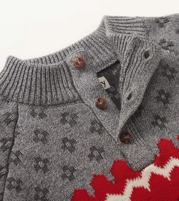 Boys Winter Elks Mockneck Sweater Hatley