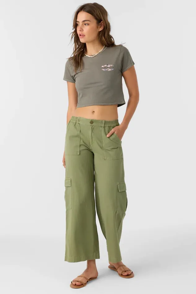 BREXTON CARGO PANTS Oil Green Women O039NEILL Collections