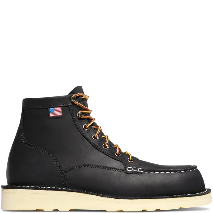 Bull Run Moc Toe 6quot Black Steel Toe Men Danner Boots
