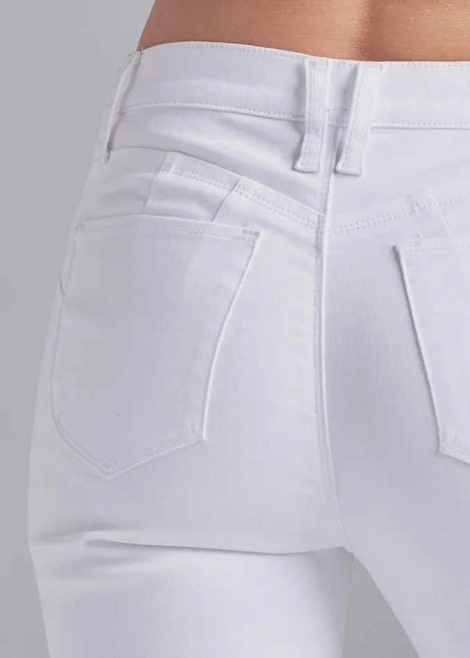 BUM LIFTER CAPRI JEANS White Women VENUS Cropped and Capri Jeans