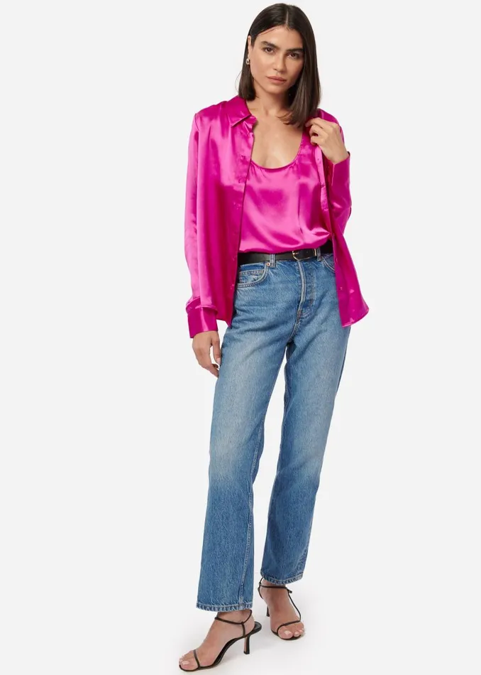 CAMI NYC Tops and Sweaters Women Crosby Blouse Petunia