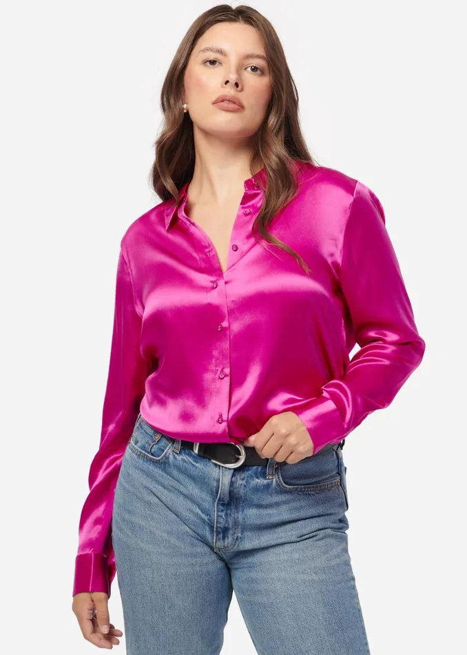CAMI NYC Tops and Sweaters Women Crosby Blouse Petunia
