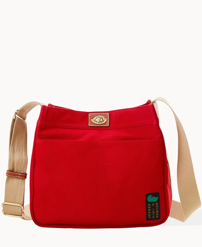 Canvas Crossbody 28 Red Woman Dooney and Bourke Crossbodies