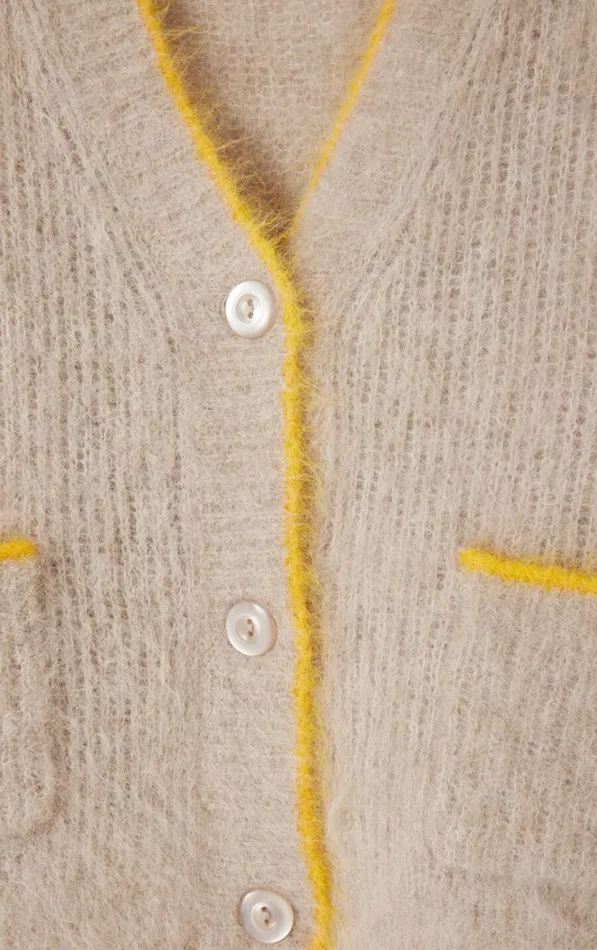 Cardigan Bymi Misty Melange Women American Vintage Jumpers and Cardigans Cardigan Bymi Misty Melange Women American Vintage Jumpers and Cardigans