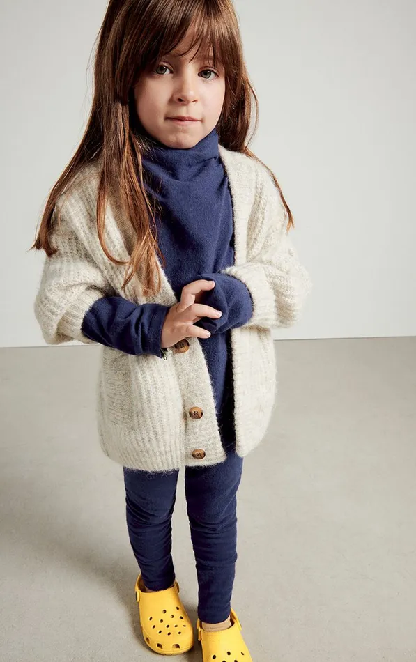 Cardigan East Melange Powder Snow Kids American Vintage Jumpers and Cardigans