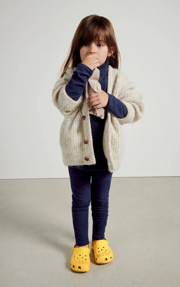 Cardigan East Melange Powder Snow Kids American Vintage Jumpers and Cardigans Cardigan East Melange Powder Snow Kids American Vintage Jumpers and Cardigans