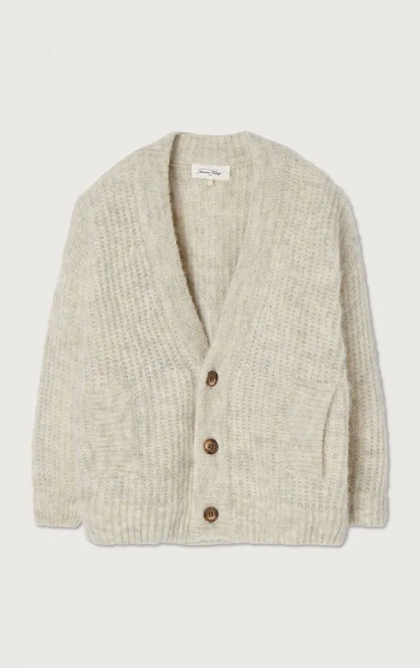 Cardigan East Melange Powder Snow Kids American Vintage Jumpers and Cardigans Cardigan East Melange Powder Snow Kids American Vintage Jumpers and Cardigans