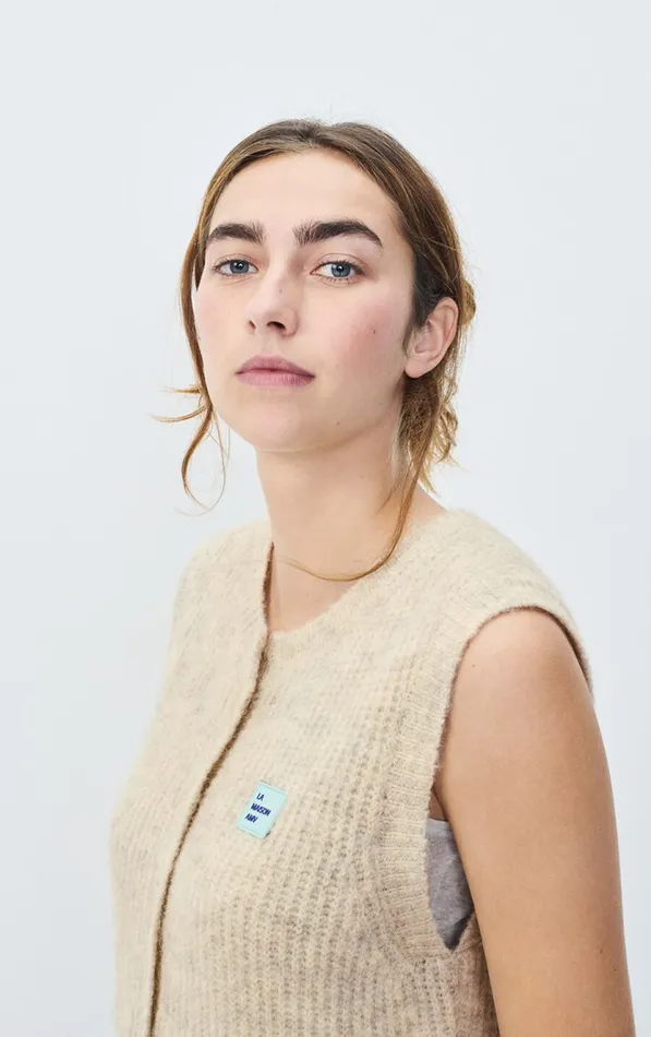 Cardigan East Melange Powder Snow Women American Vintage Jumpers and Cardigans Cardigan East Melange Powder Snow Women American Vintage Jumpers and Cardigans