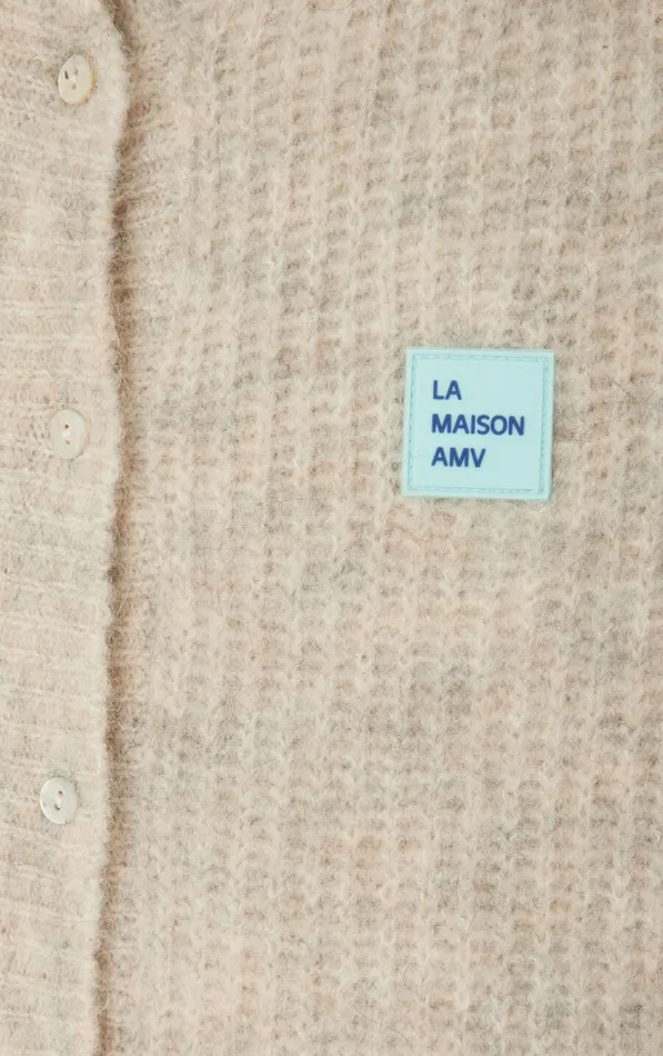 Cardigan East Melange Powder Snow Women American Vintage Jumpers and Cardigans Cardigan East Melange Powder Snow Women American Vintage Jumpers and Cardigans