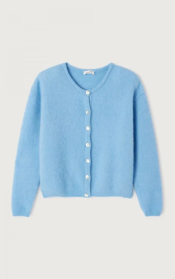 Cardigan Vitow Aura Melange Women American Vintage Jumpers and Cardigans