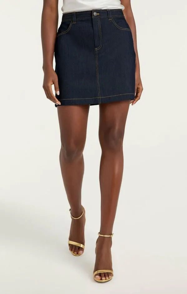 Cinq Sept Braided Lynette Skirt Indigo Women Skirts