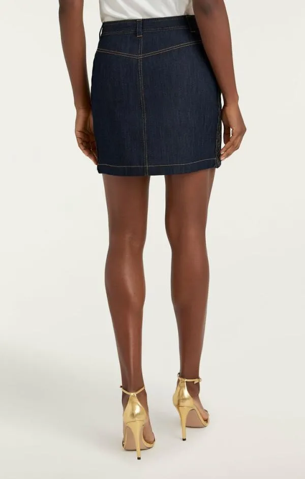 Cinq Sept Braided Lynette Skirt Indigo Women Skirts