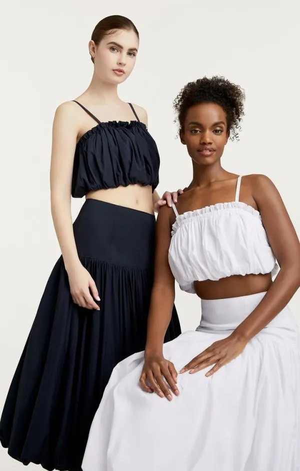 Cinq Sept Ivee Top White Women Tank Tops and Camisoles