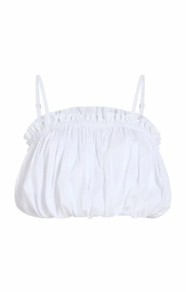 Cinq Sept Ivee Top White Women Tank Tops and Camisoles