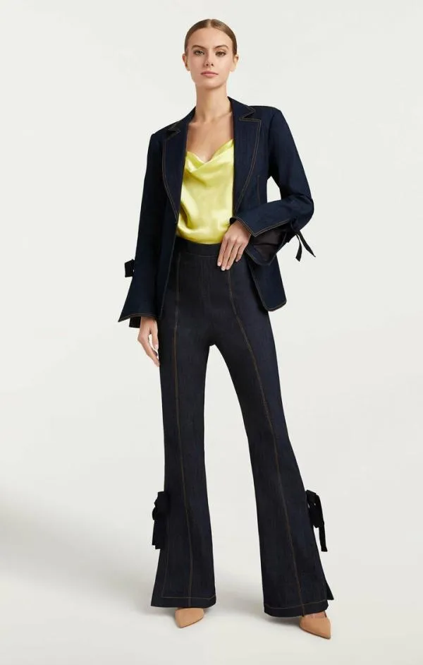 Cinq Sept Long Lou Pant Indigo Women Pants
