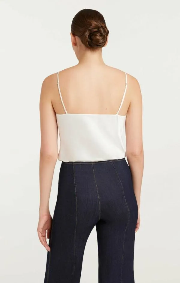 Cinq Sept Marta Cami Ivory Women Tank Tops and Camisoles