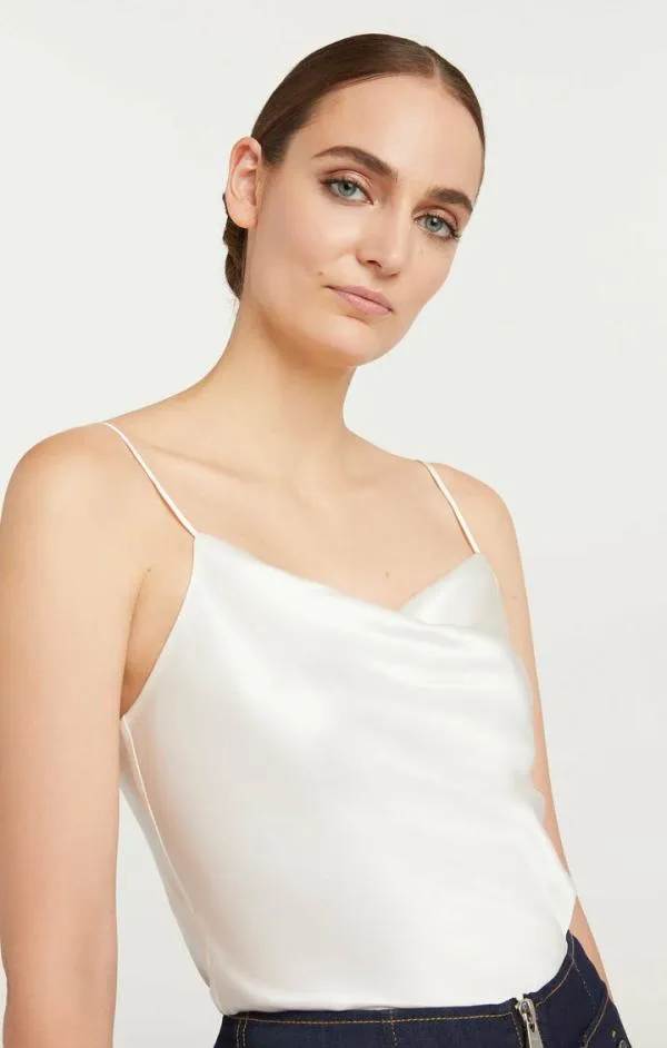 Cinq Sept Marta Cami Ivory Women Tank Tops and Camisoles