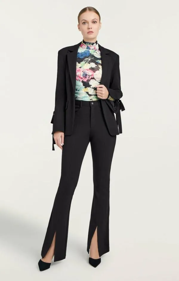 Cinq Sept Ponte Lou Blazer Black Women Blazers