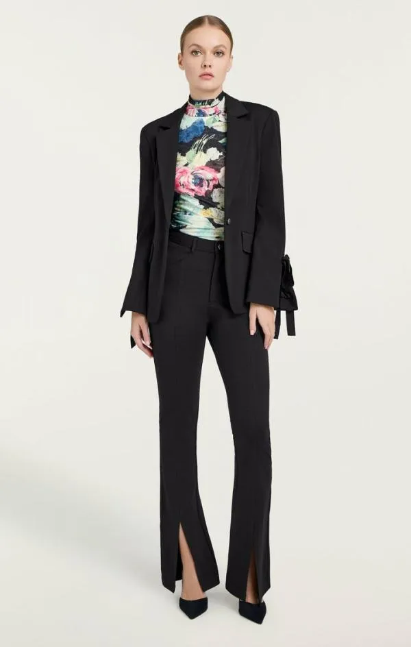 Cinq Sept Ponte Lou Blazer Black Women Blazers