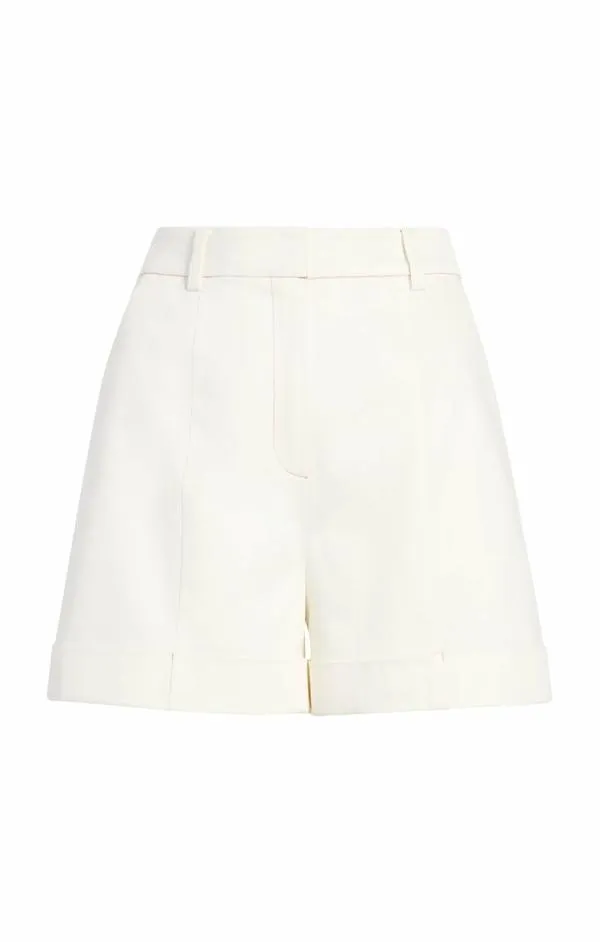 Cinq Sept Sateen Galena Short White Women Shorts