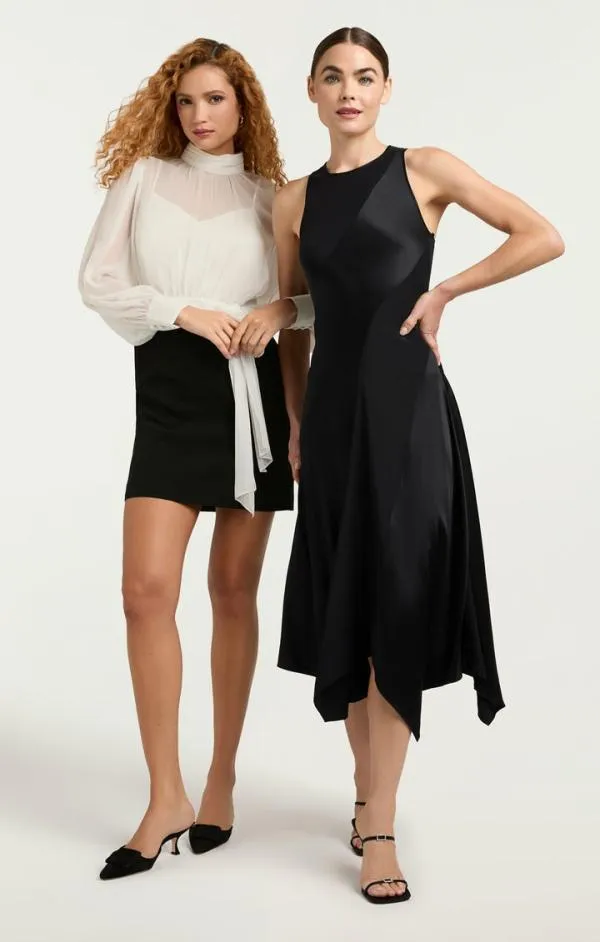 Cinq Sept Solana Dress Black Women Midi
