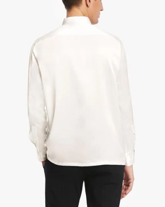 Classic Concealed Placket Silk Men Shirt Men Lilysilk Shirts