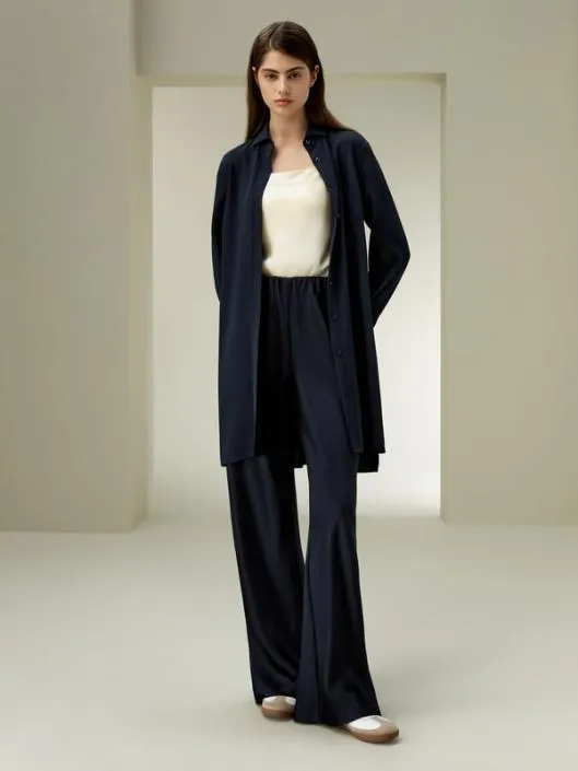 Classic Longline Silk Shirt Women Blouses Lilysilk Shirts