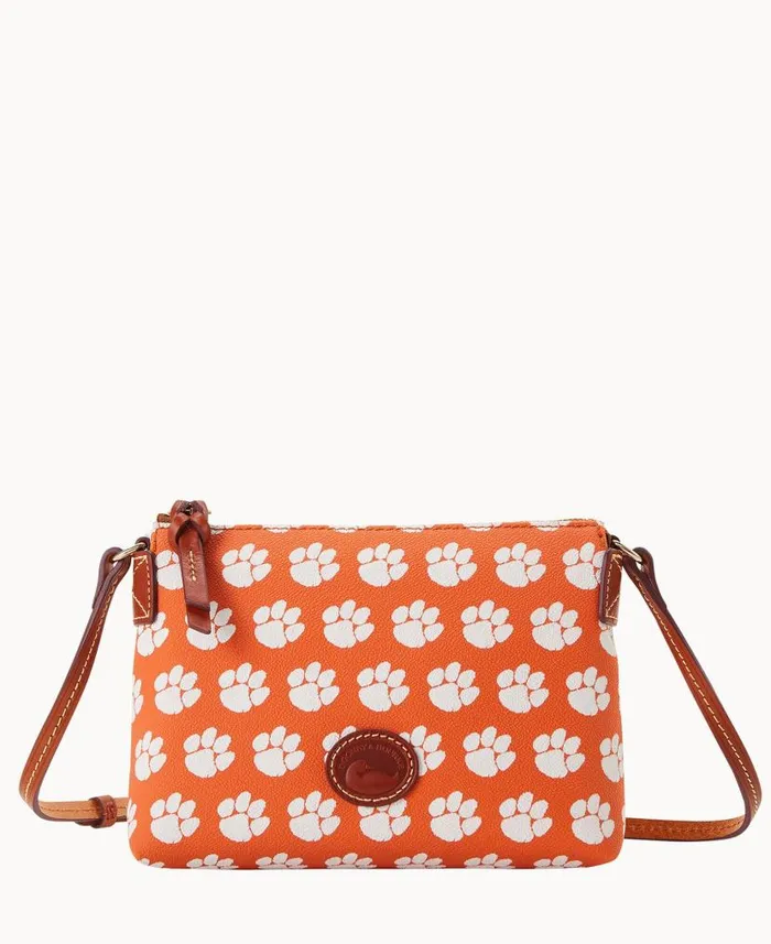 Collegiate Clemson University Crossbody Pouchette Clemson Woman Dooney and Bourke Crossbodies Collegiate Clemson University Crossbody Pouchette Clemson Woman Dooney and Bourke Crossbodies