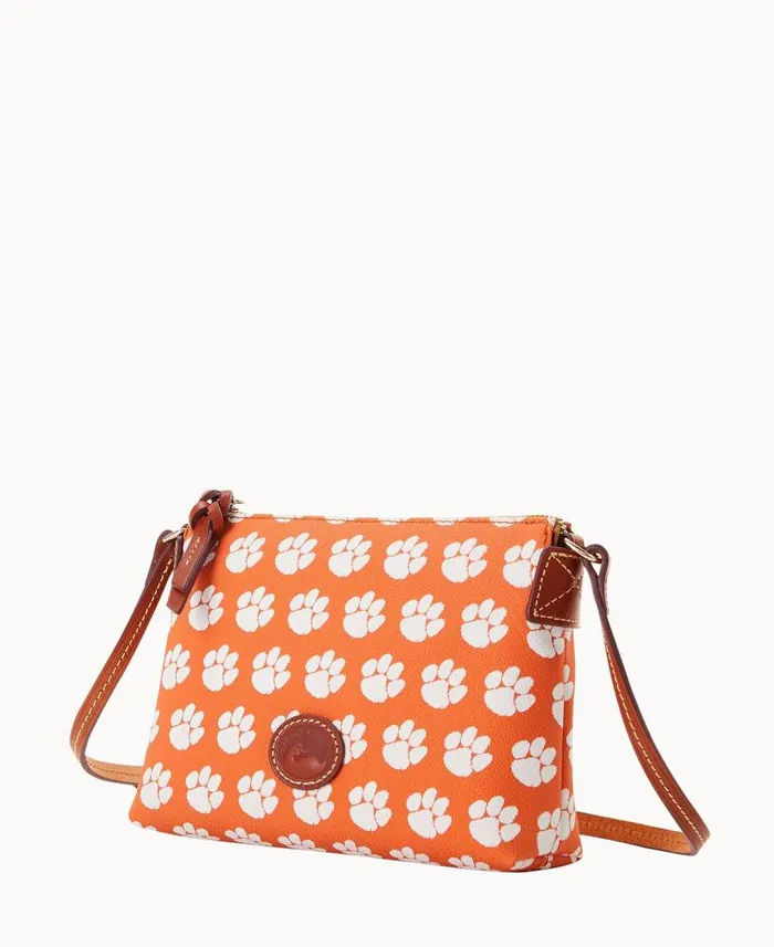 Collegiate Clemson University Crossbody Pouchette Clemson Woman Dooney and Bourke Crossbodies Collegiate Clemson University Crossbody Pouchette Clemson Woman Dooney and Bourke Crossbodies
