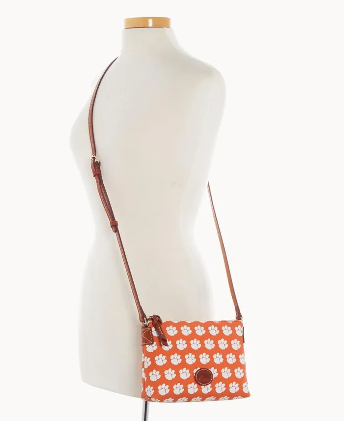 Collegiate Clemson University Crossbody Pouchette Clemson Woman Dooney and Bourke Crossbodies Collegiate Clemson University Crossbody Pouchette Clemson Woman Dooney and Bourke Crossbodies