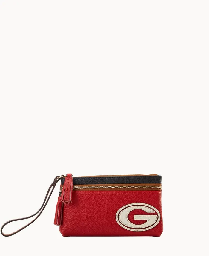 Collegiate University Of Georgia Double Zip Wristlet University Of Georgia ManWoman Dooney and Bourke Wallets Collegiate University Of Georgia Double Zip Wristlet University Of Georgia ManWoman Dooney and Bourke Wallets