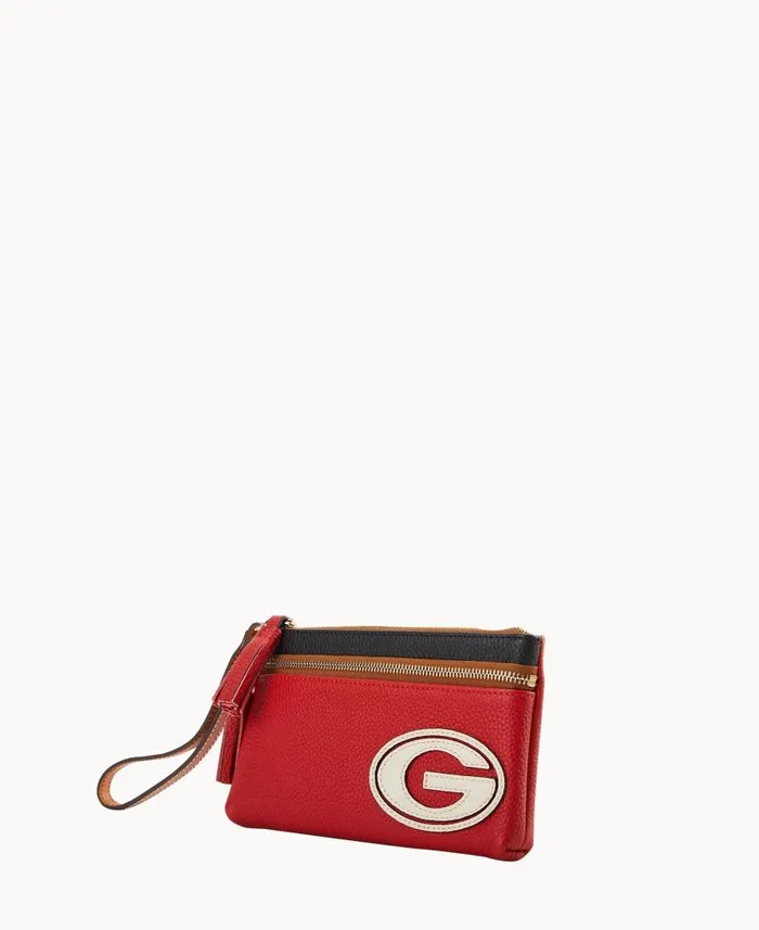 Collegiate University Of Georgia Double Zip Wristlet University Of Georgia ManWoman Dooney and Bourke Wallets Collegiate University Of Georgia Double Zip Wristlet University Of Georgia ManWoman Dooney and Bourke Wallets