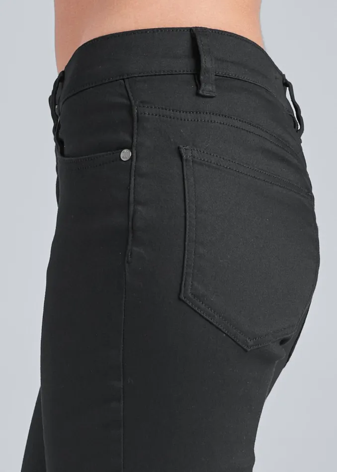 COLOR CAPRI JEANS Black Women VENUS Cropped and Capri Jeans