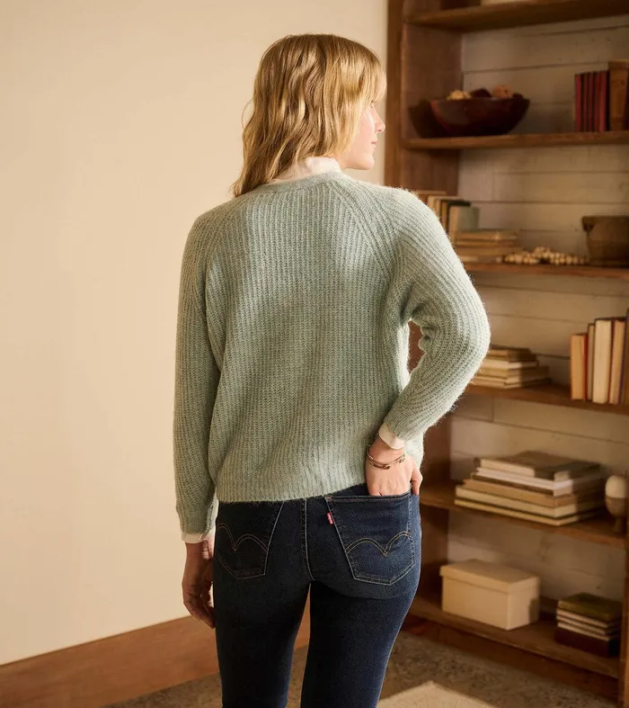 Cross Over Sweater 8211 Sage Green Hatley