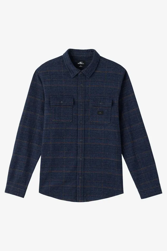 DAVIES STANDARD FIT LONG SLEEVE SHIRT Midnight Navy Men O039NEILL Clothing