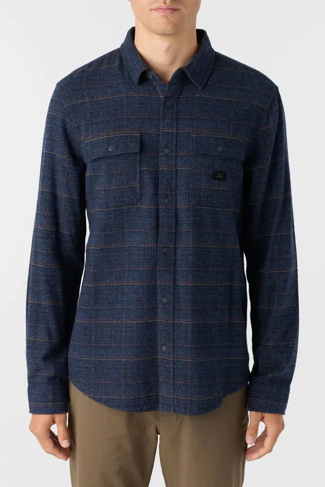 DAVIES STANDARD FIT LONG SLEEVE SHIRT Midnight Navy Men O039NEILL Clothing