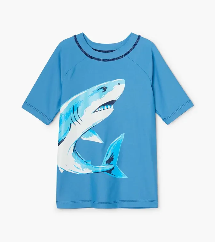 Deep Sea Shark Short Sleeve Rashguard Hatley
