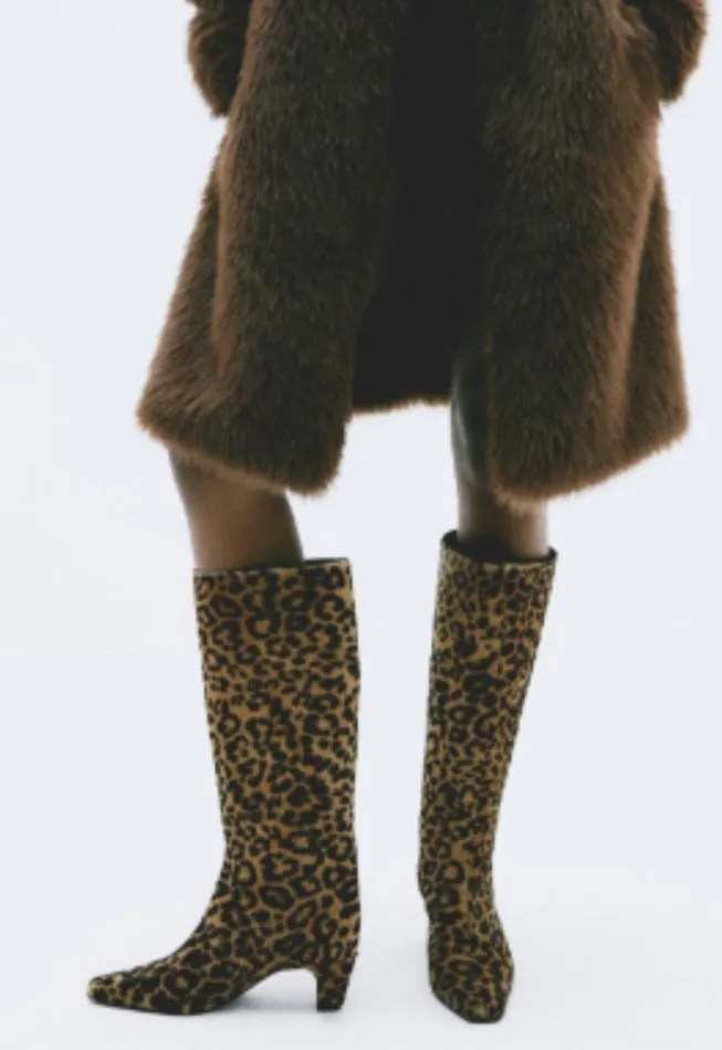 Dellia Up Boot Animal Print Women Schutz Shoes Boots